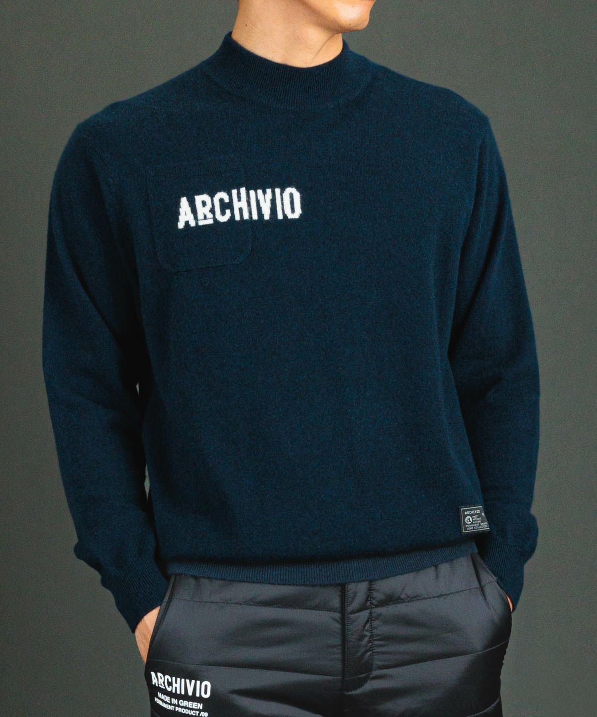 モデル着用画像(ネイビー)