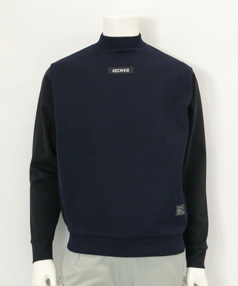 メンズ】ニット切替プルオーバー|アルチビオ - ゴルフウェアや婦人服通販