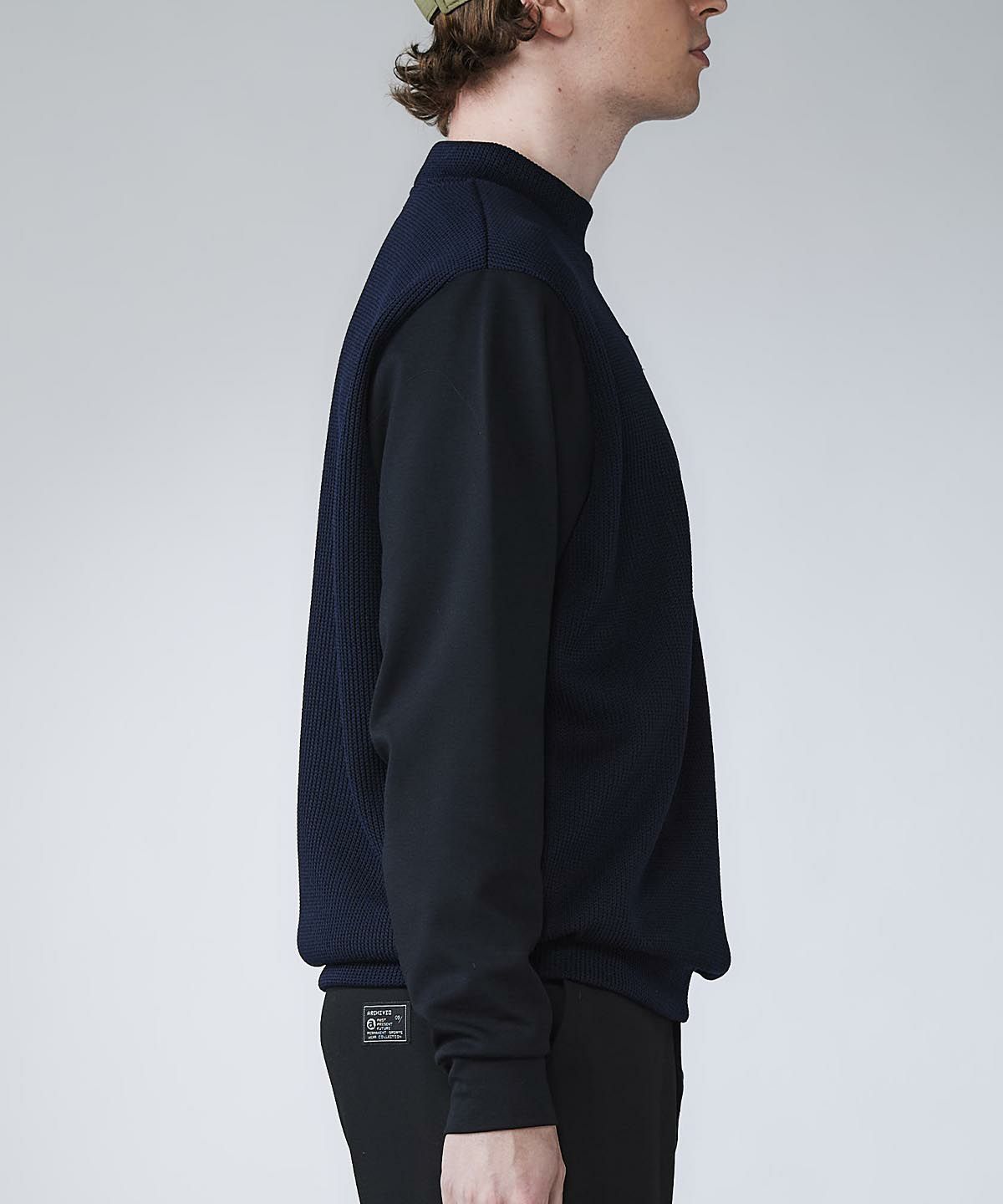 メンズ】ニット切替プルオーバー|アルチビオ - ゴルフウェアや婦人服通販