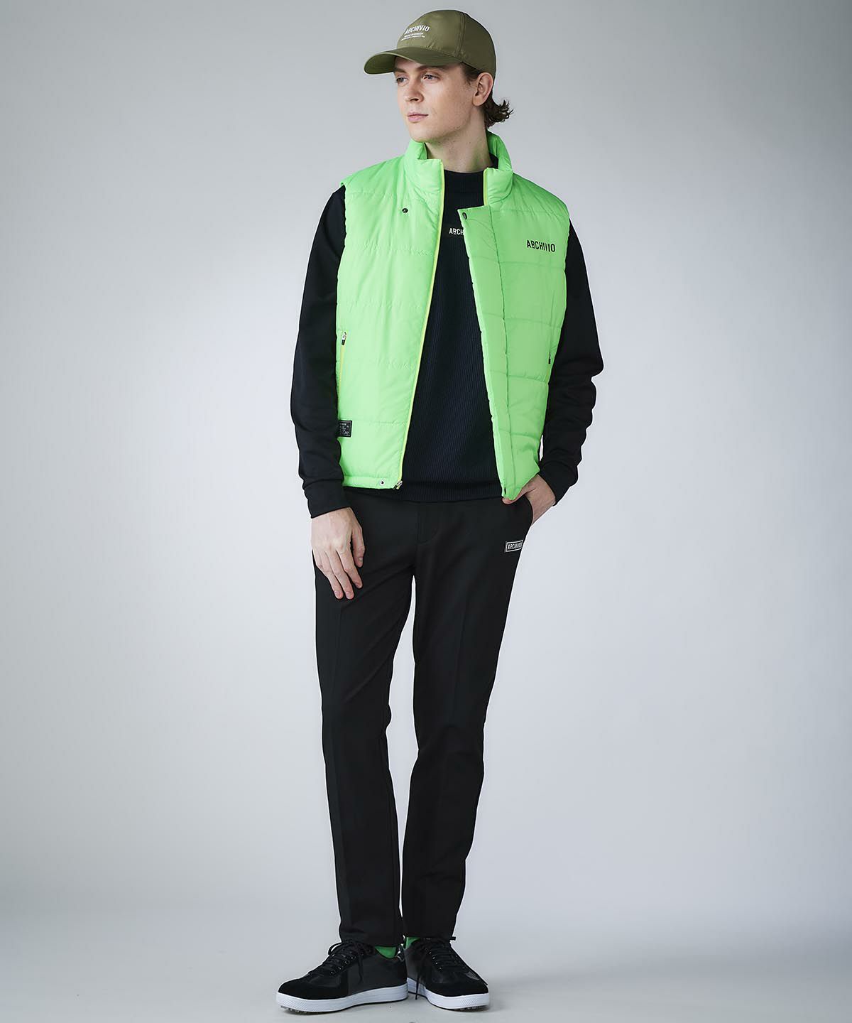 メンズ】ニット切替プルオーバー|アルチビオ - ゴルフウェアや婦人服通販