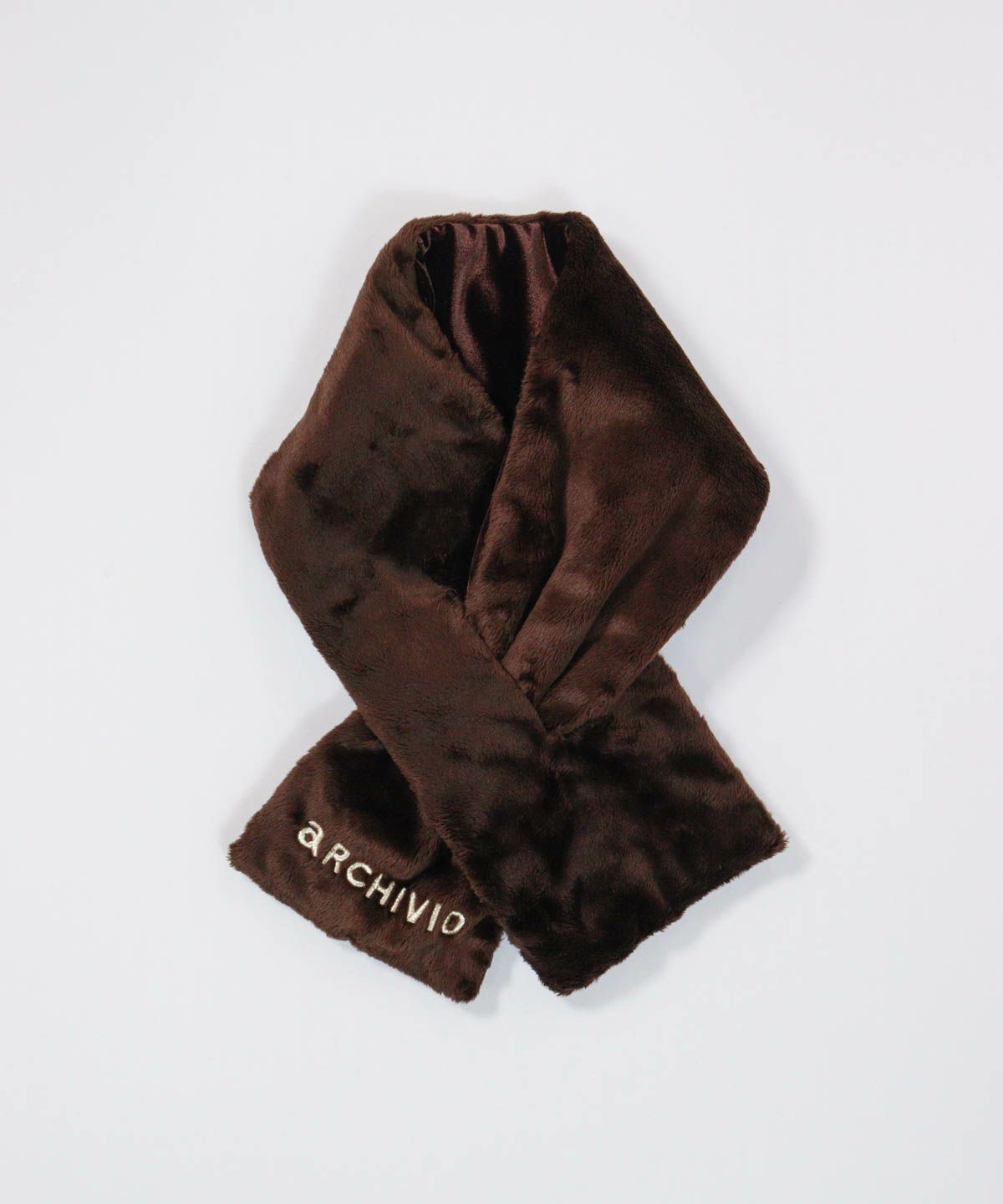 エコファーネックウォーマー（ブラウン）