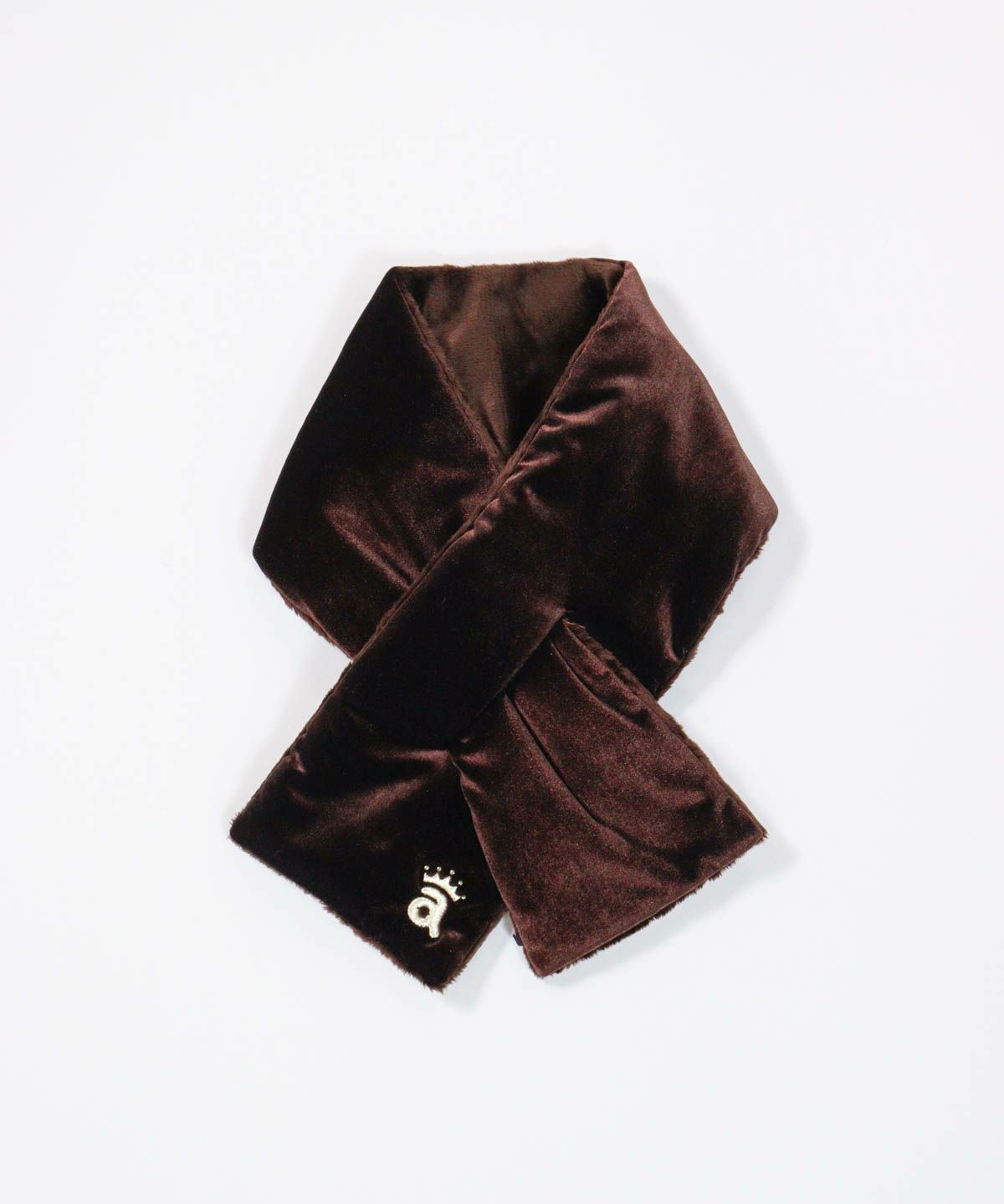 エコファーネックウォーマー（ブラウン）