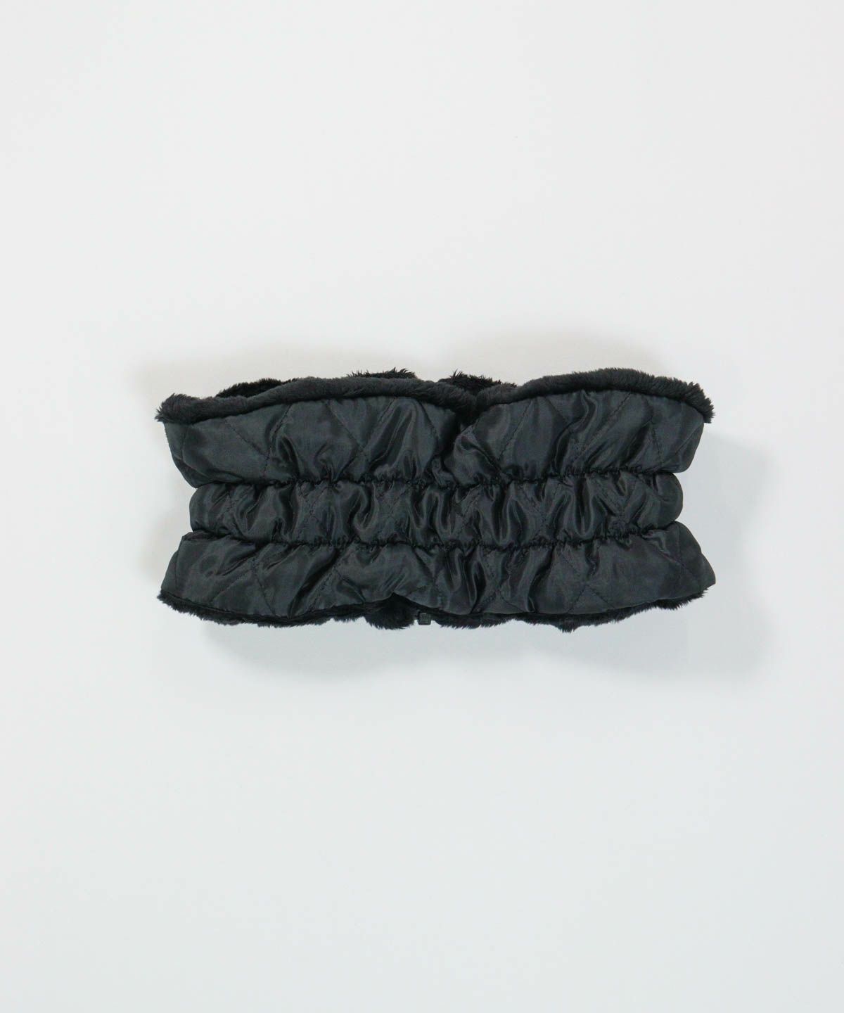 リバーシブルネックウォーマー裏（ブラック）