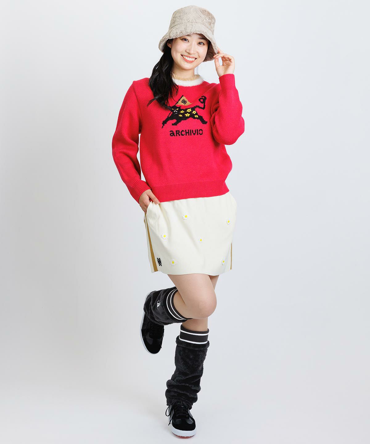 モデル着用画像(ベージュ)