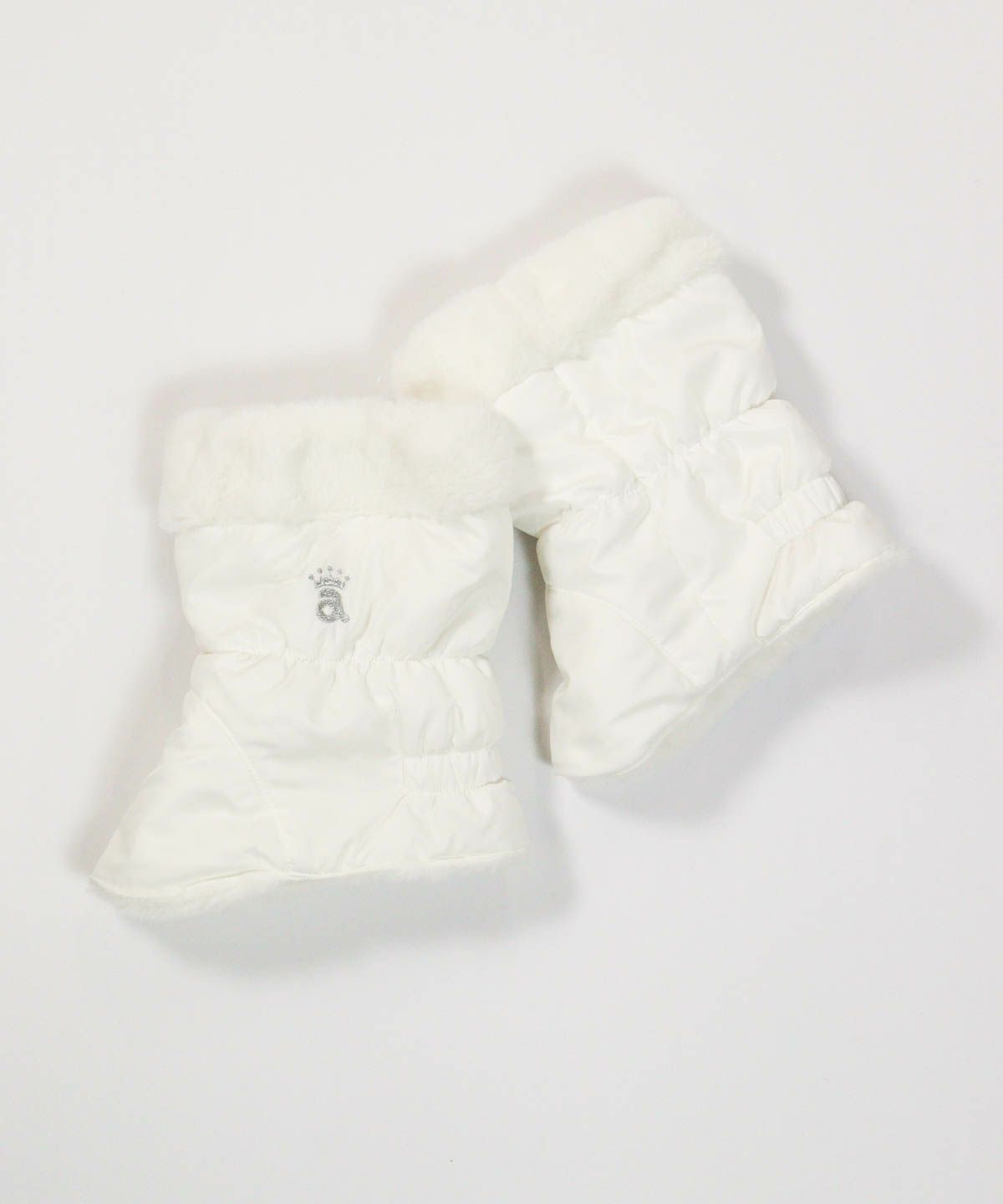 リバーシブルショートレッグウォーマー（ホワイト）