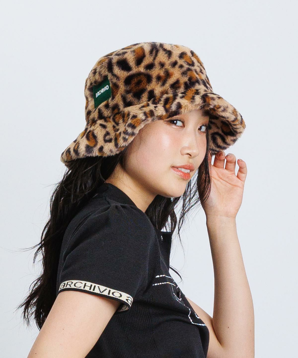 モデル着用画像(レオパード)