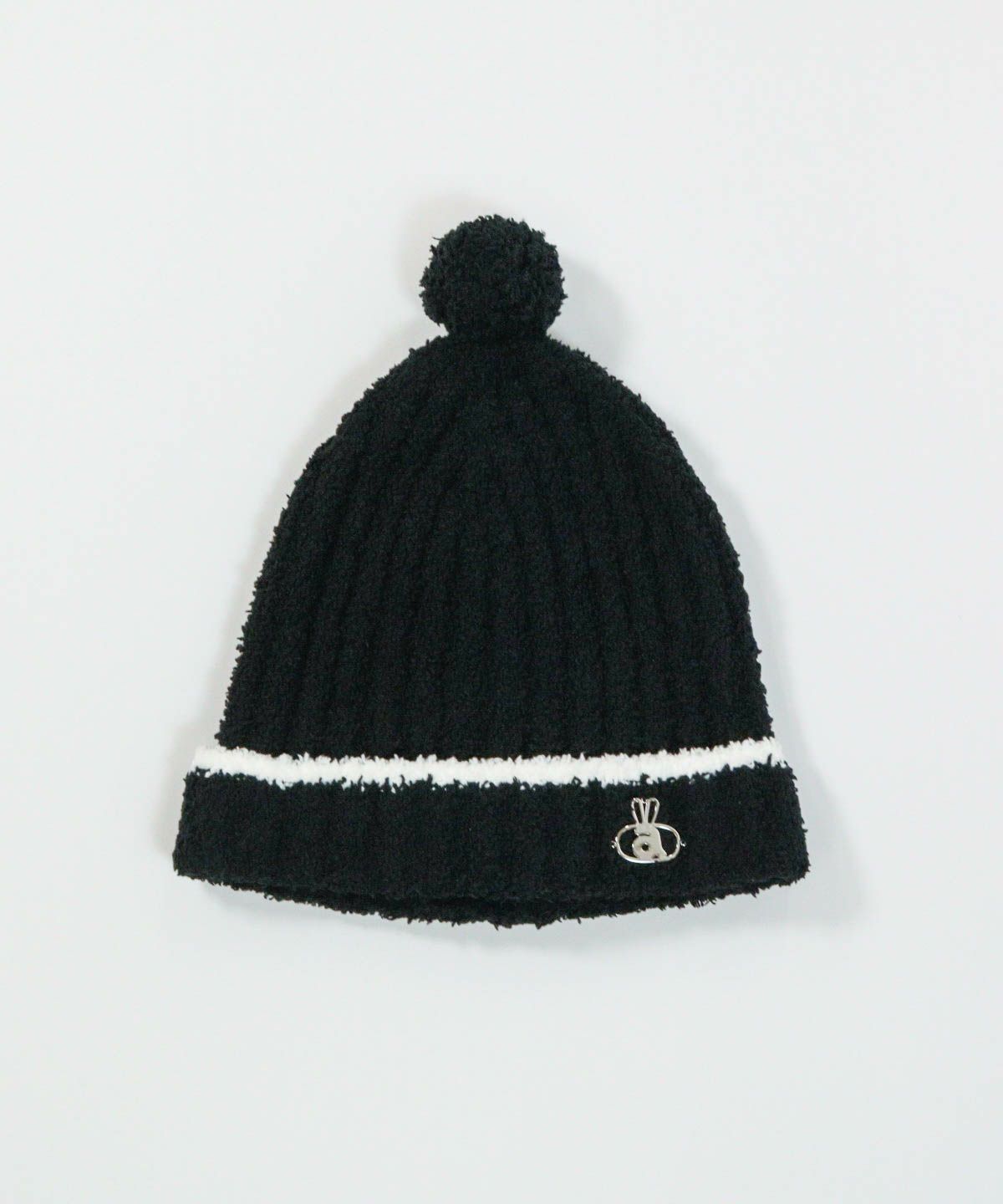モールニット帽(ブラック)前