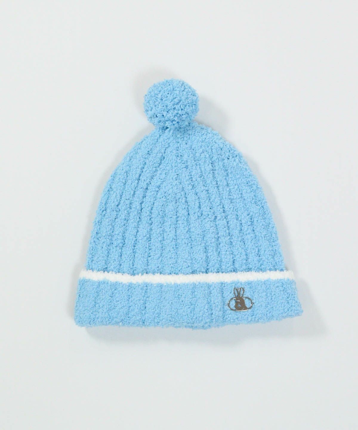 モールニット帽(ライトブルー)