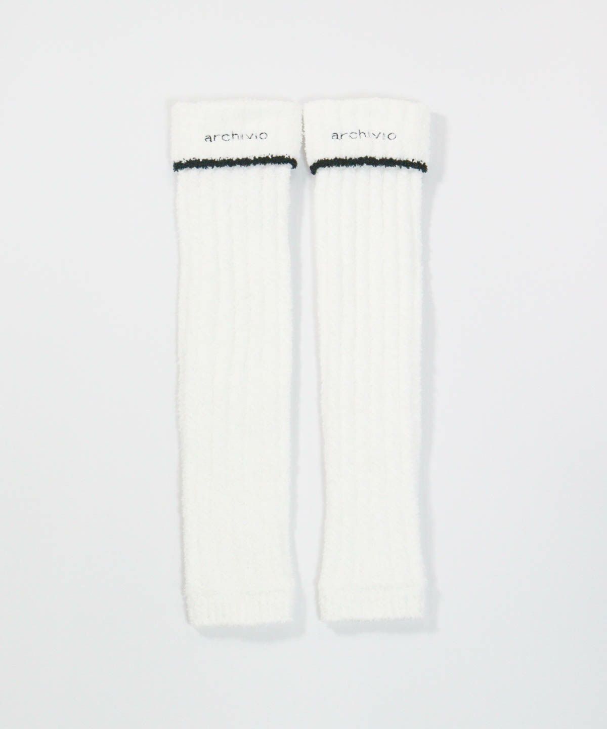 モールニットレッグウォーマー(ホワイト)