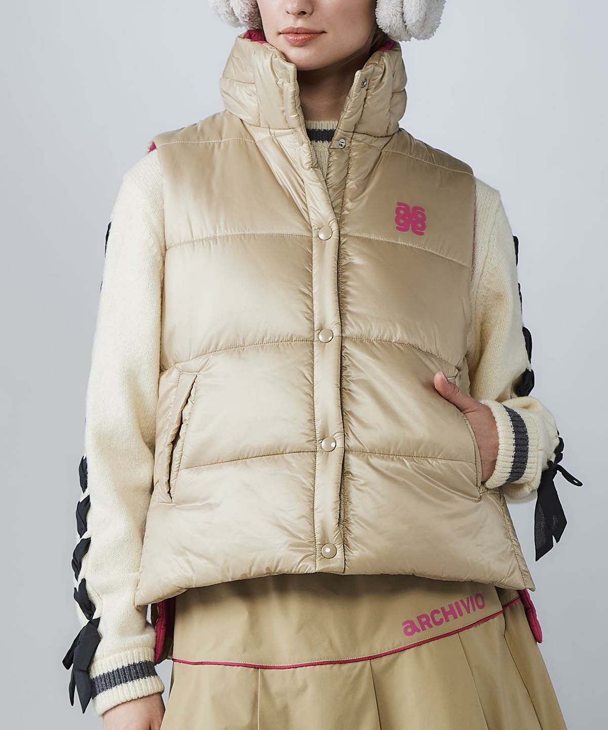 モデル着用画像(ベージュ)