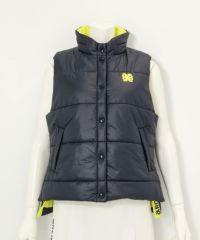 中綿サイドロゴベスト(ネイビー)前