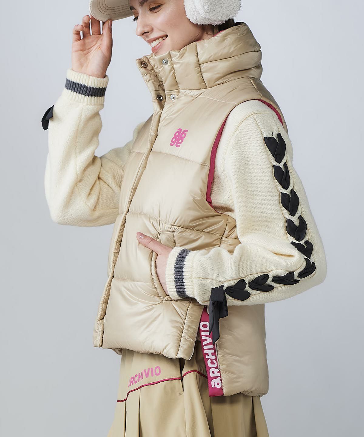 ☆ アルチビオ ☆ alchivio 中綿 防寒 ベスト 38 レディース