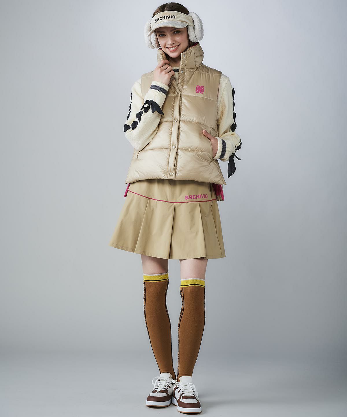 モデル着用画像(ベージュ)