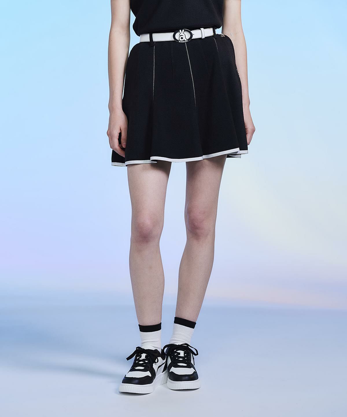 UV速乾ニットソーフレアスカート|アルチビオ - ゴルフウェアや婦人服通販