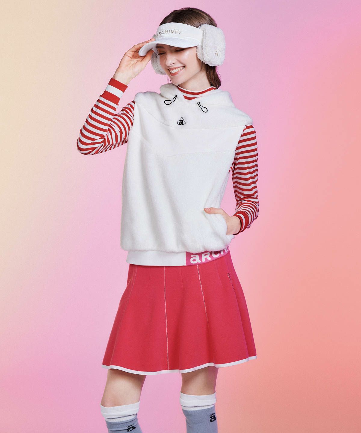 モデル着用画像(ピンク)