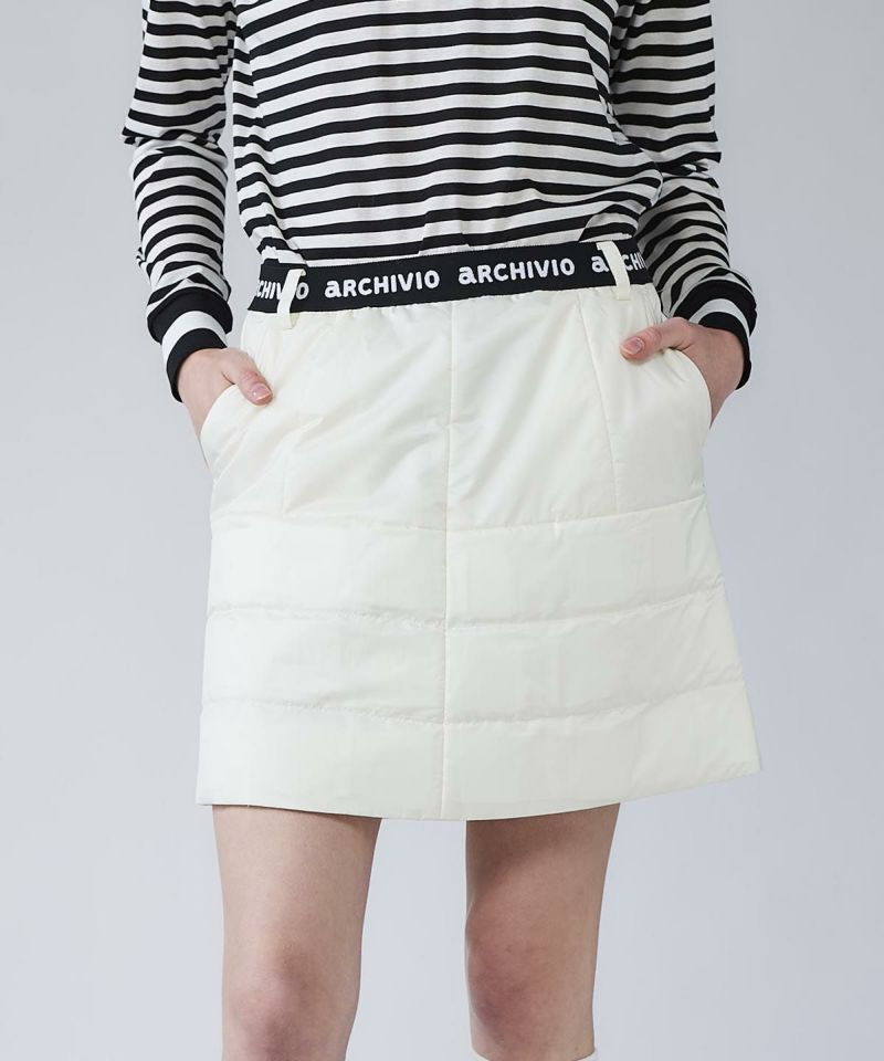 ウエストロゴ中綿撥水スカート|アルチビオ - ゴルフウェアや婦人服通販