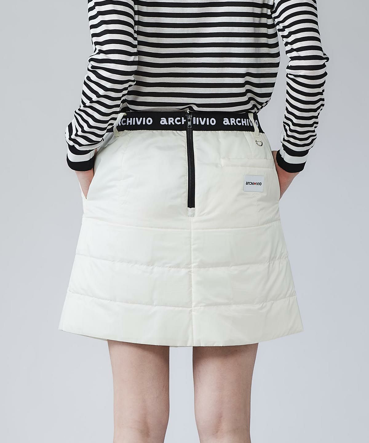 ウエストロゴ中綿撥水スカート|アルチビオ - ゴルフウェアや婦人服通販