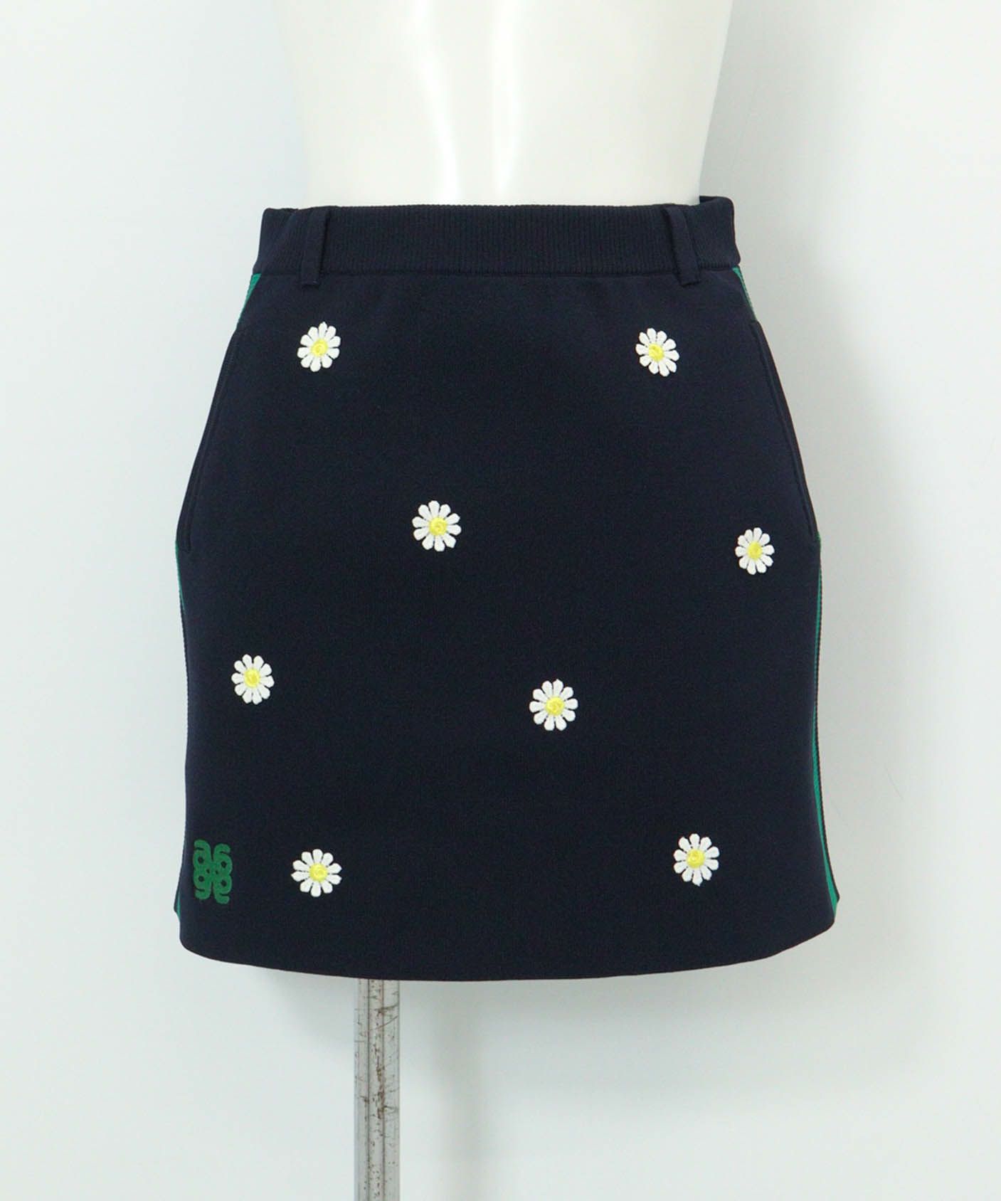 マーガレットニットスカート(ネイビー)前