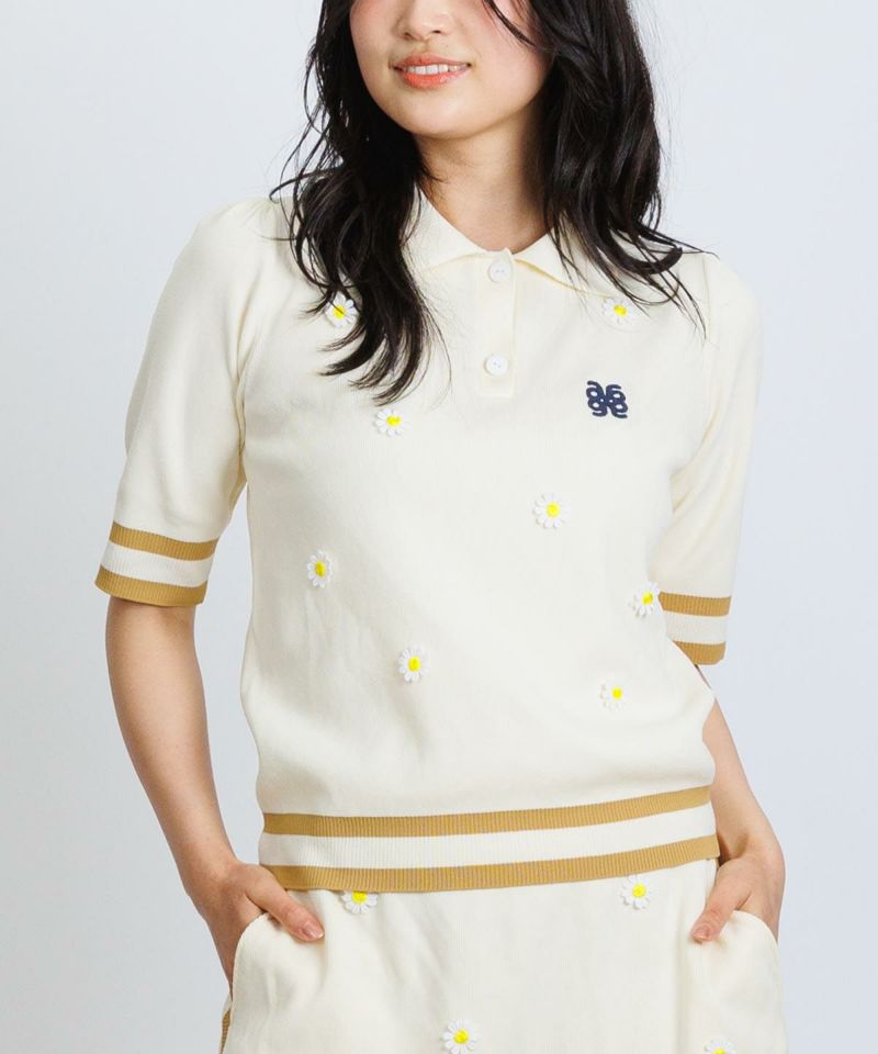 マーガレットニットポロシャツ|アルチビオ - ゴルフウェアや婦人服通販