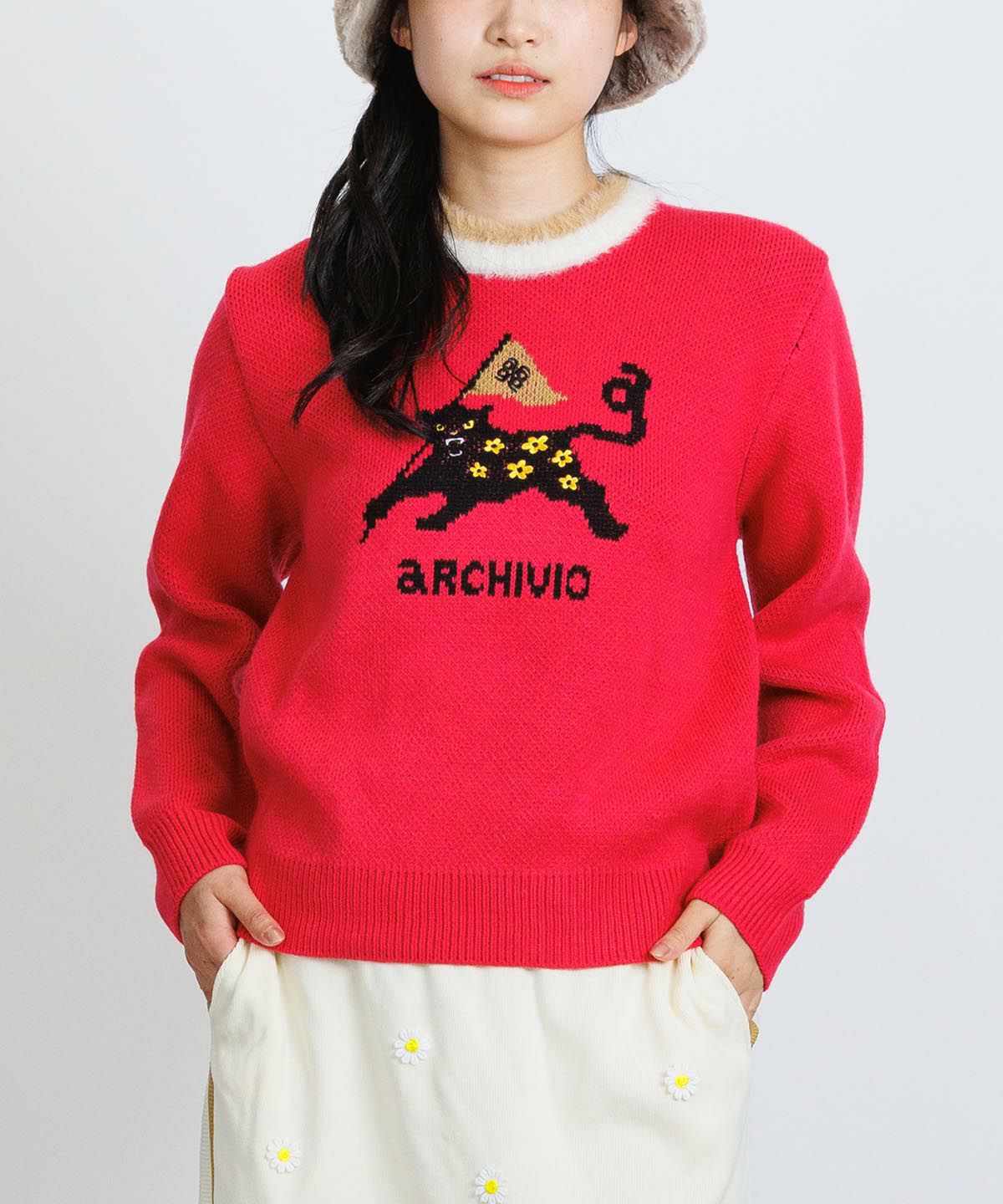 モデル着用画像(レッド)