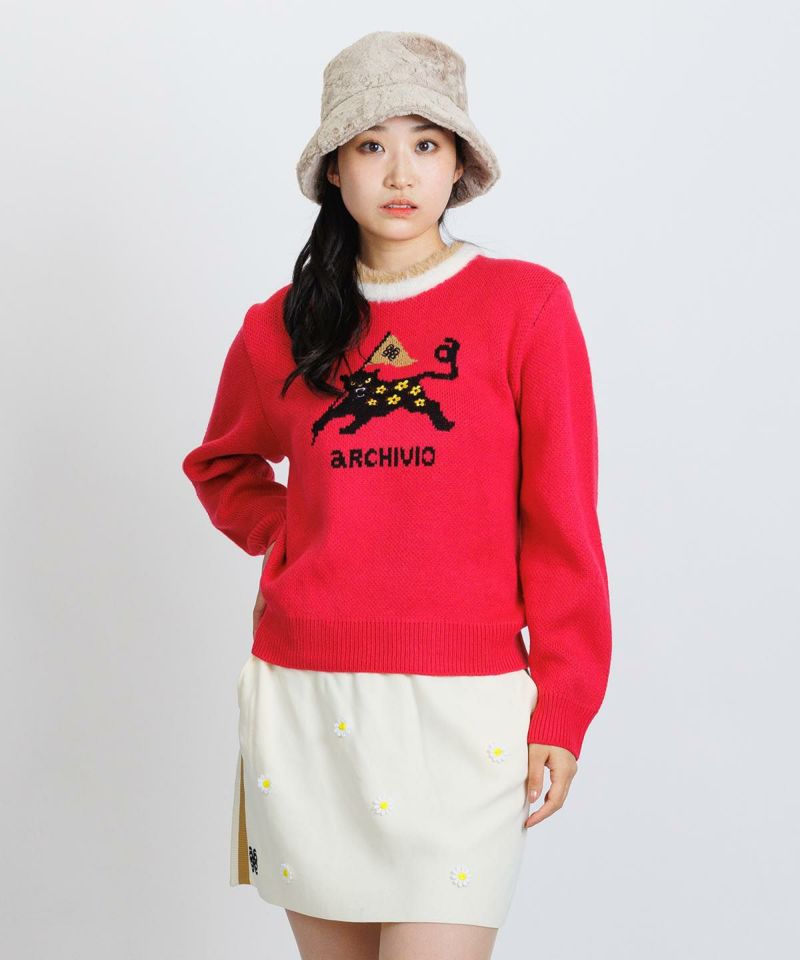 モデル着用画像(レッド)