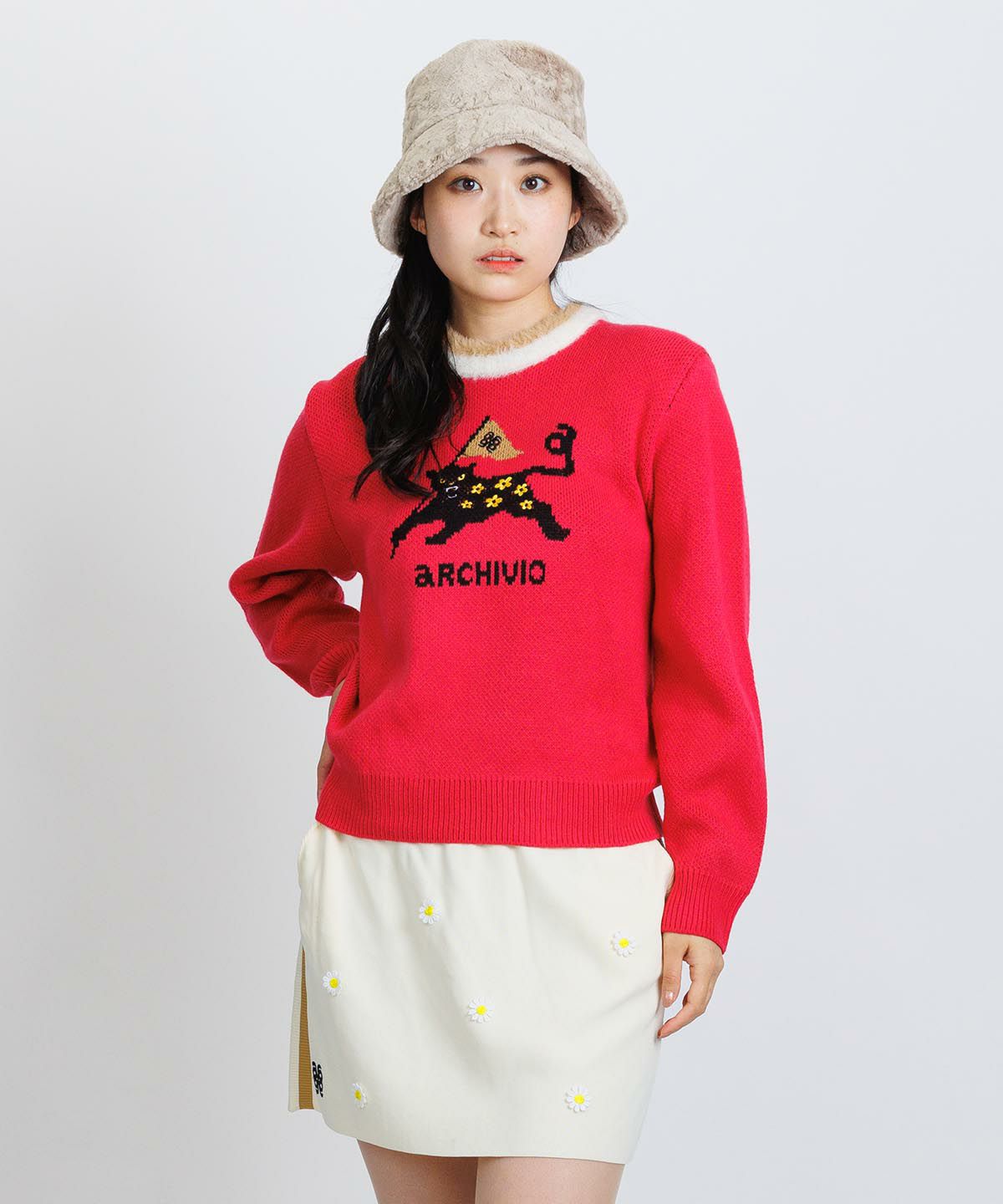 モデル着用画像(レッド)