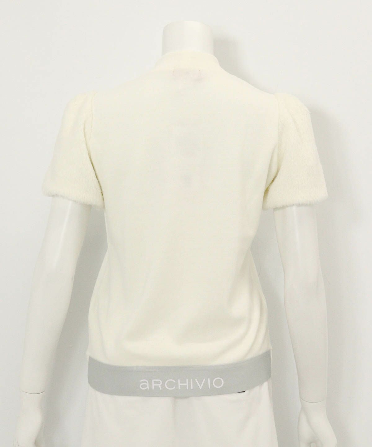 袖ファー切替半袖ニットソー|アルチビオ - ゴルフウェアや婦人服通販