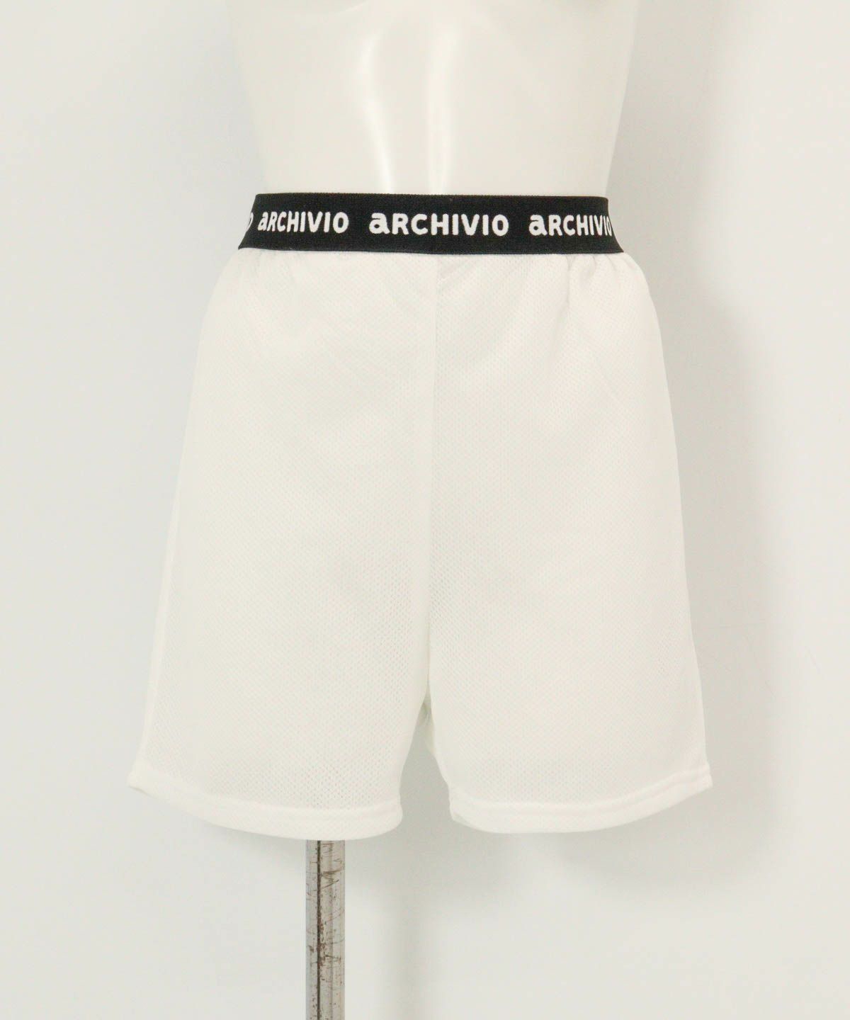 保温素材ペチパンツ(ホワイト)前