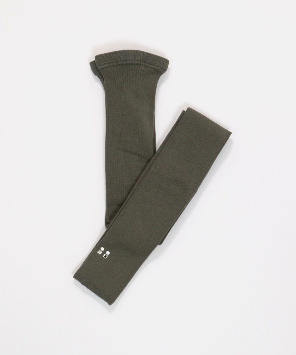 ワンポイントリブレギンス（カーキ）