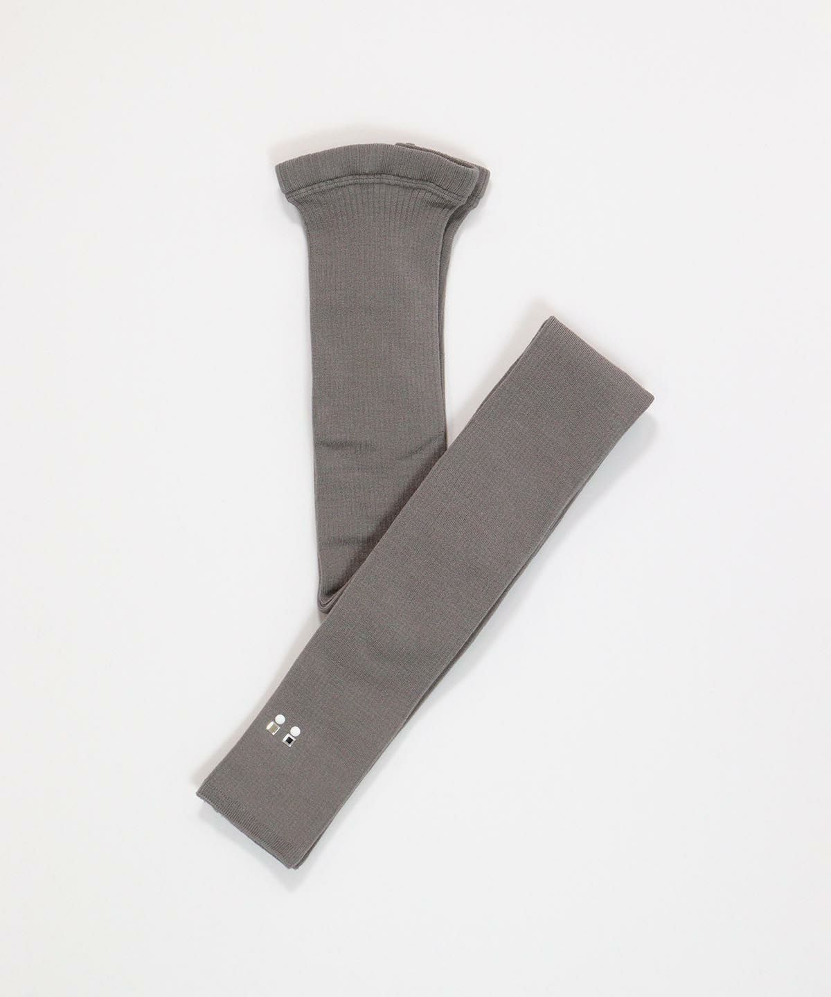 ワンポイントリブレギンス（ライトグレー）