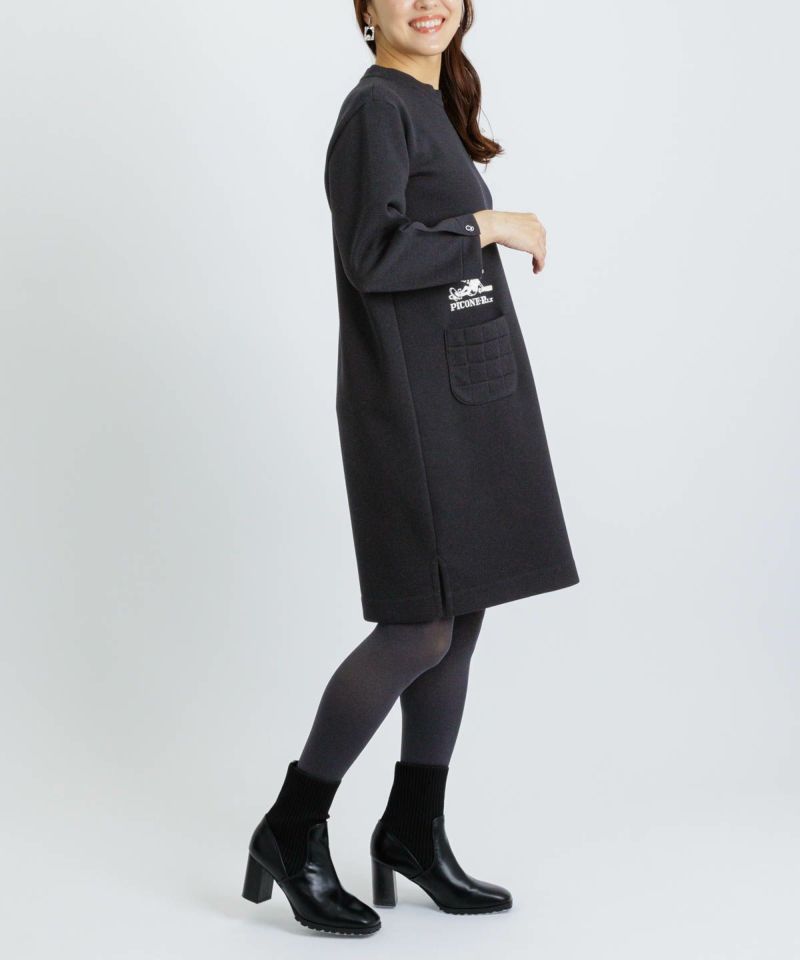 キルトポケット七分袖ワンピース|スタジオピッコーネ - ゴルフウェアや