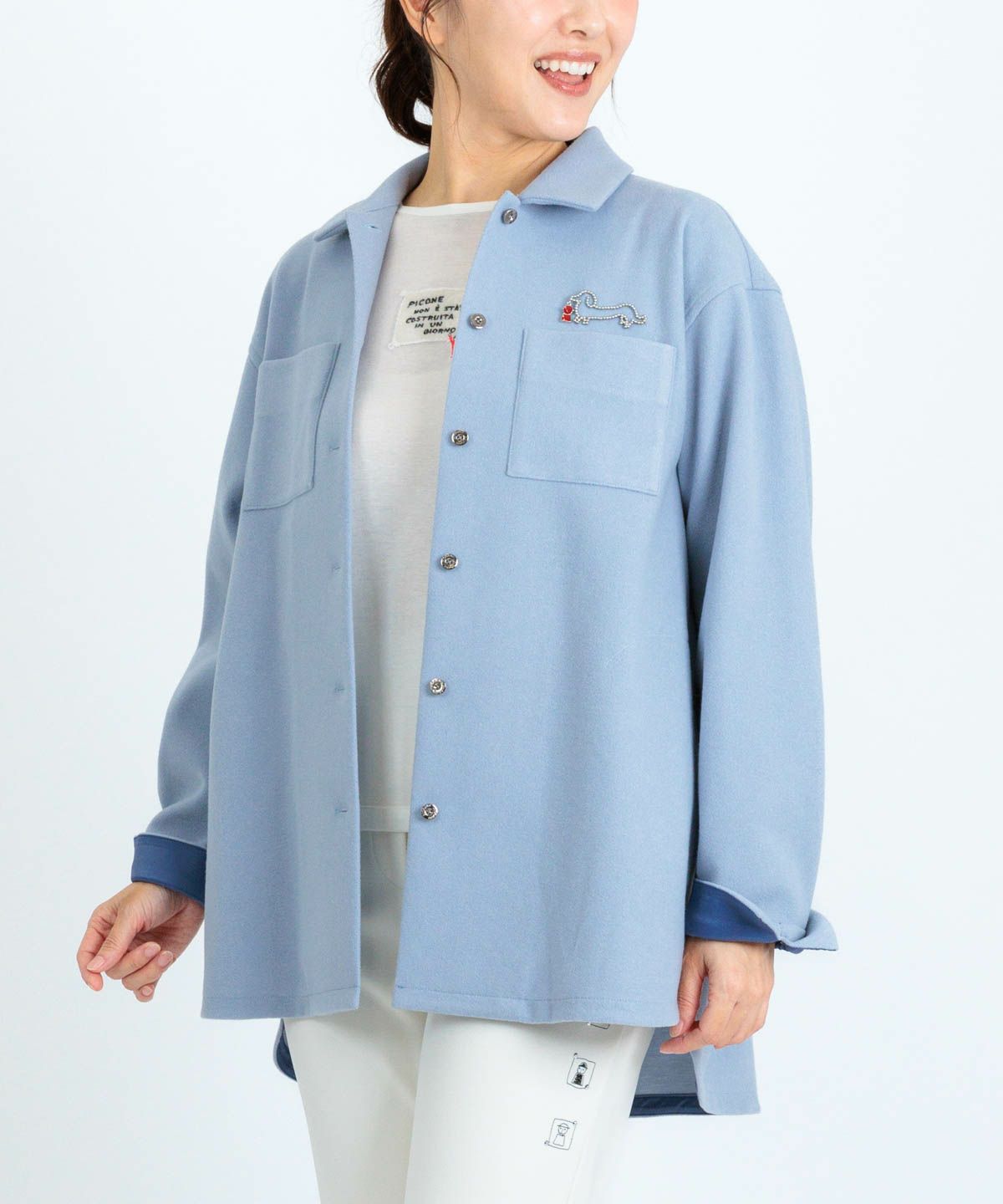 モデル着用画像（ライトブルー）