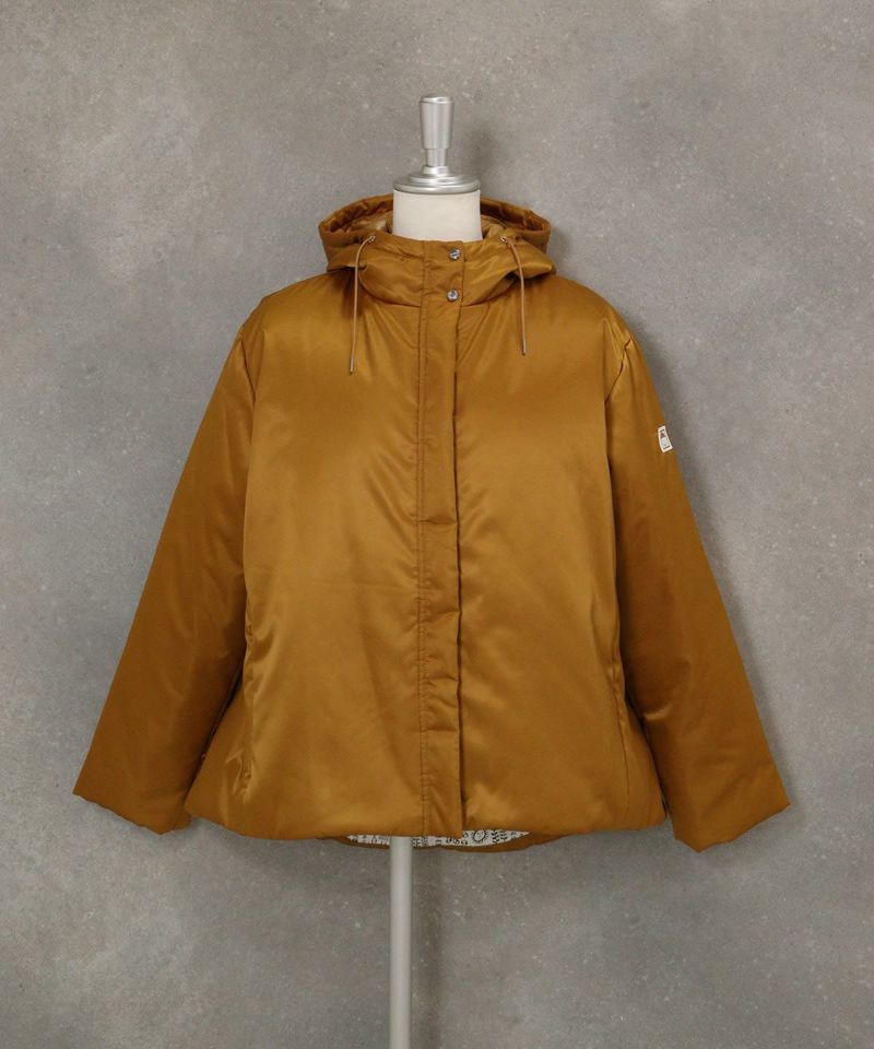 フード付き撥水中綿ジャケット（キャメル）