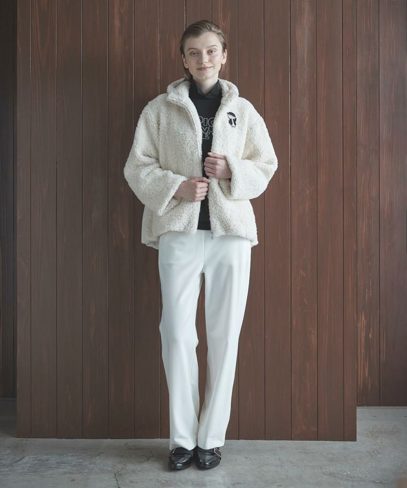 ブローチ付きボアジャケット|スタジオピッコーネ - ゴルフウェアや婦人