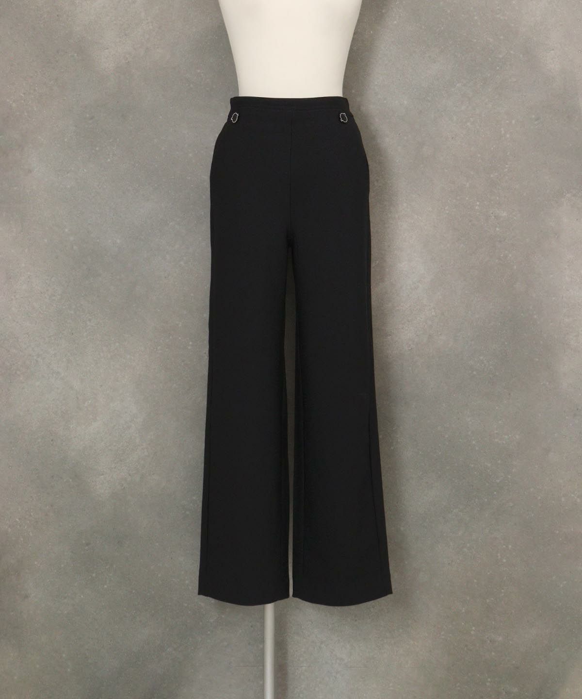 ピコボタン裏起毛発熱パンツ（ブラック）