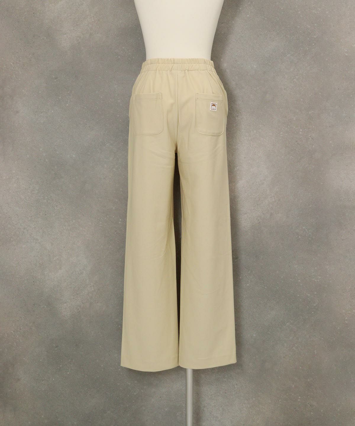 ピコボタン裏起毛発熱パンツ後ろ（イエロー）