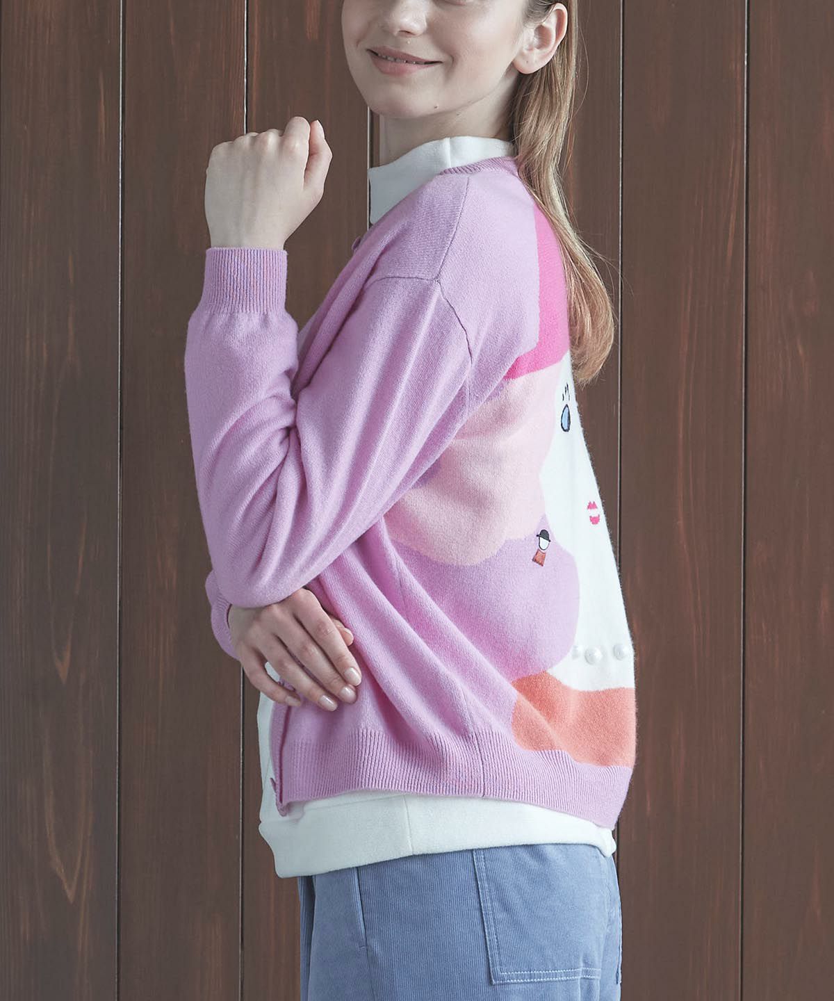 モデル着用カタログ画像（ライトパープル）