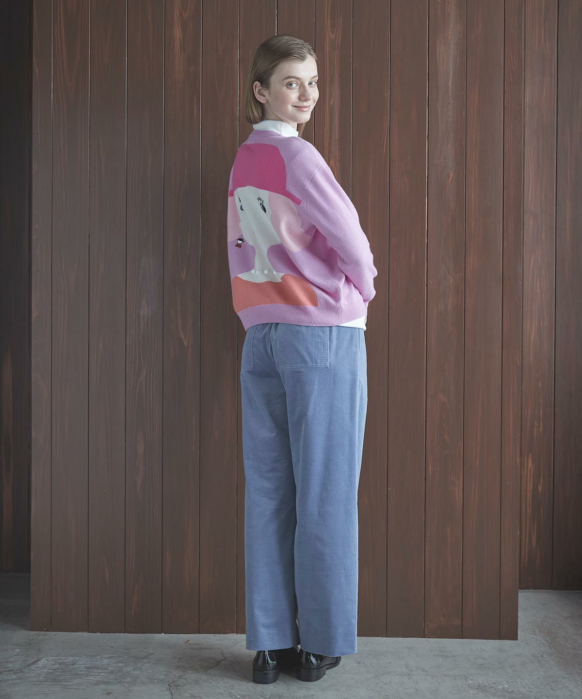 モデル着用カタログ画像（ライトパープル）