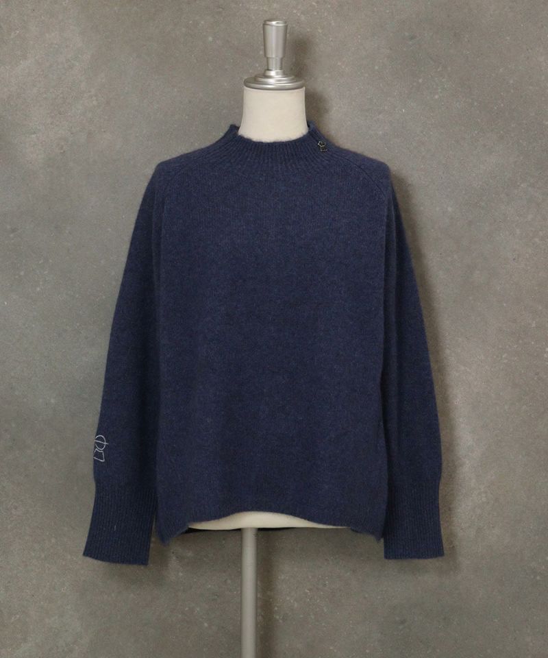 新品 ヤク毛100% ネイビー ハイネックセーター ヤク100％ハイネックニット|スタジオピッコーネ - ゴルフウェアや婦人