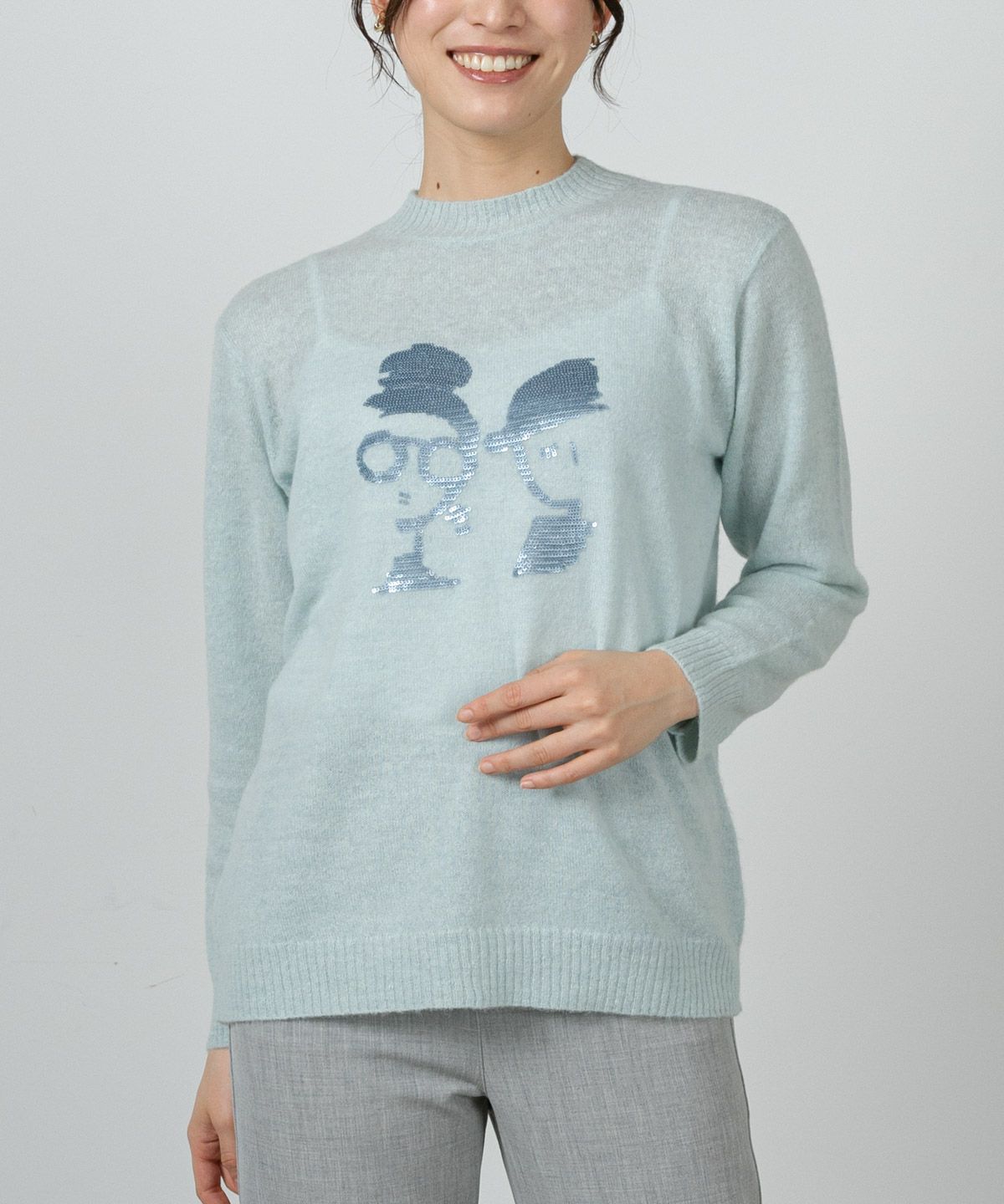 モデル着用画像（ライトブルー）