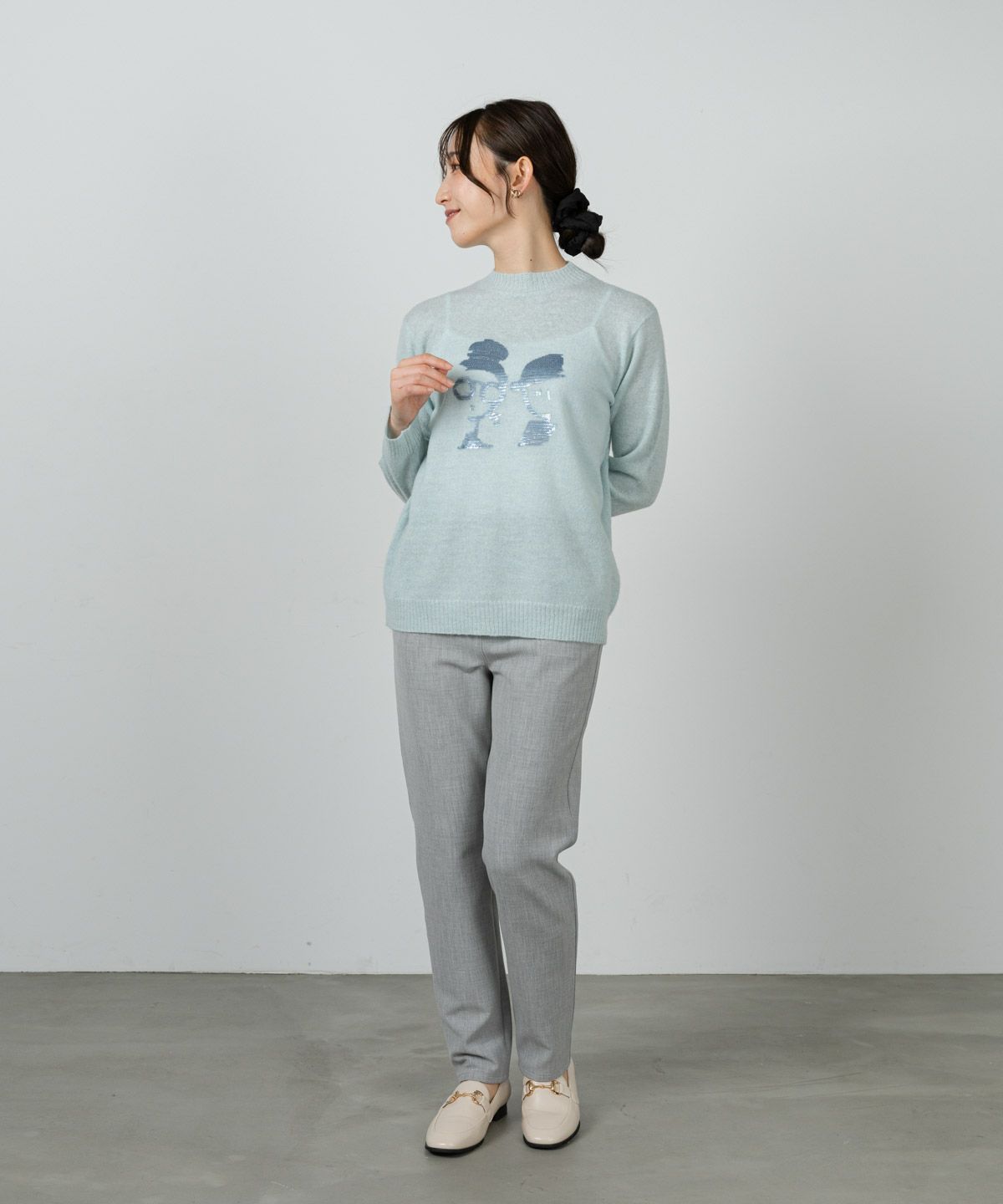 モデル着用画像（ライトブルー）