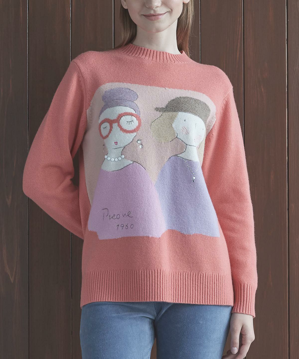 モデル着用画像（ライトオレンジ）