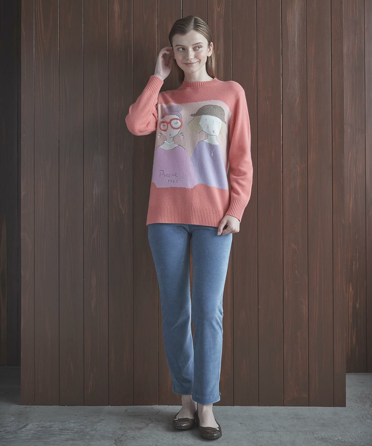 モデル着用画像（ライトオレンジ）