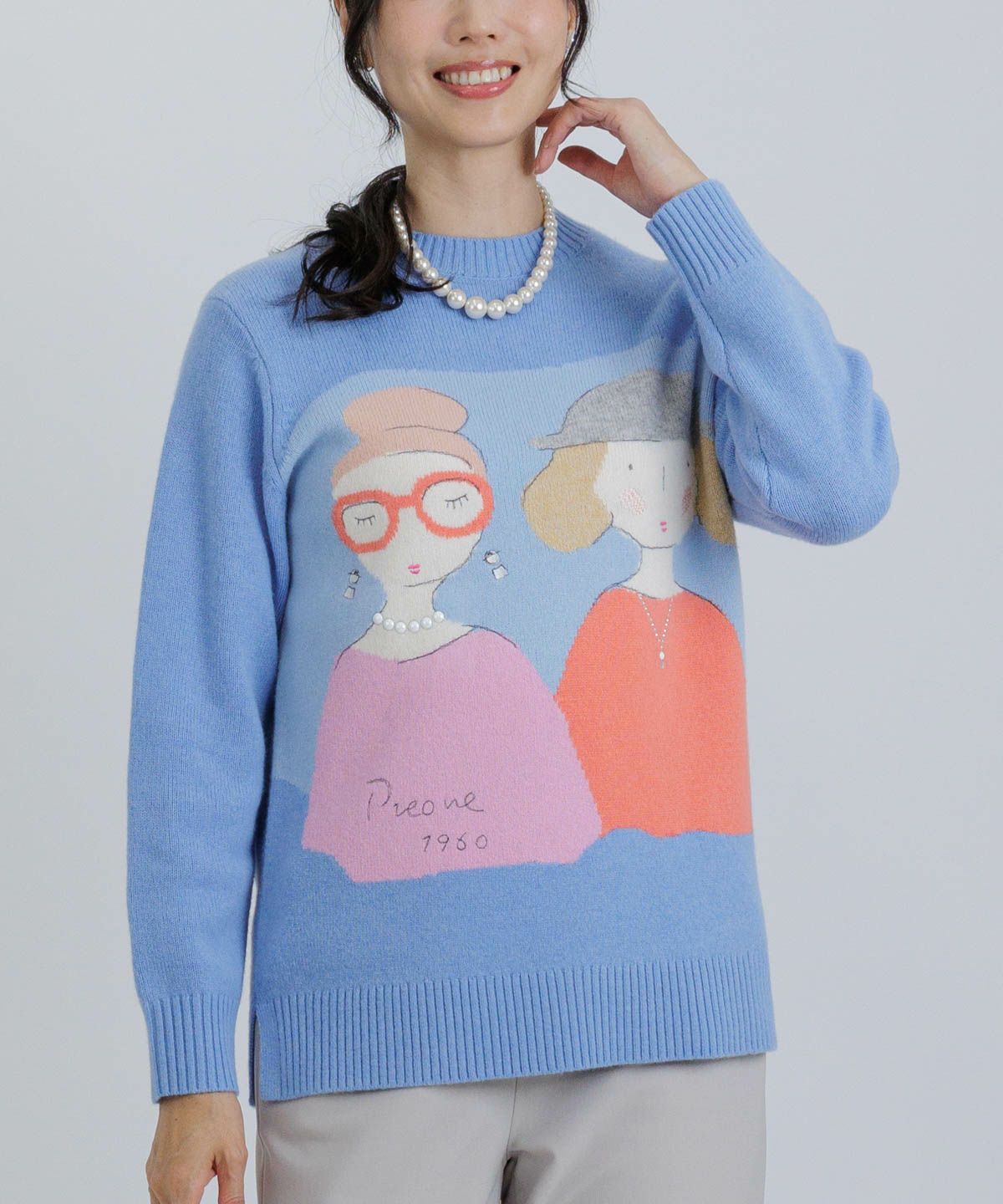 モデル着用画像（ブルー）