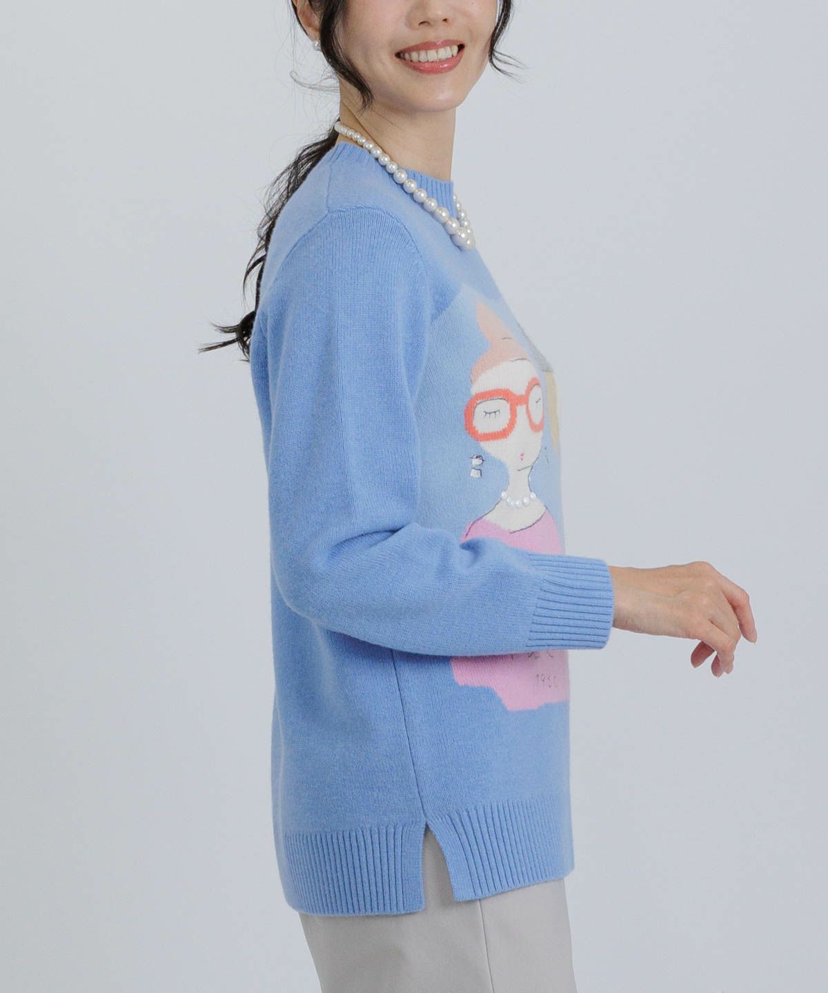 モデル着用画像（ブルー）