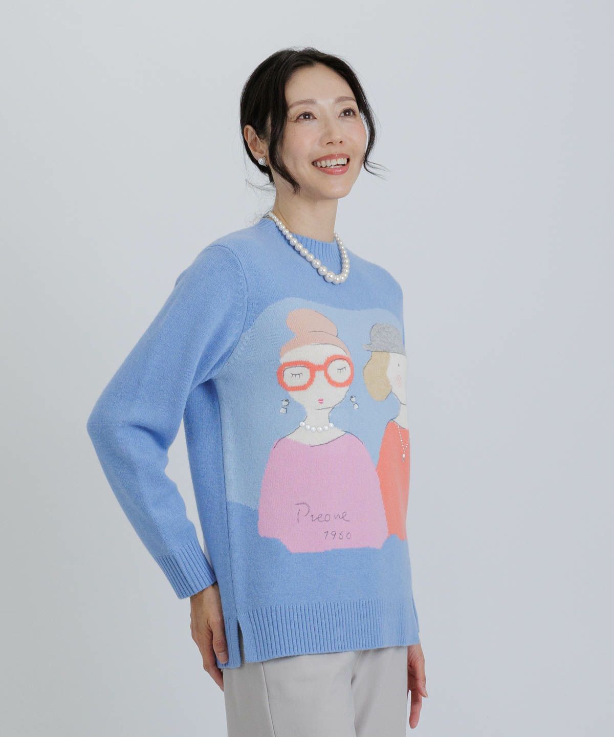 モデル着用画像（ブルー）