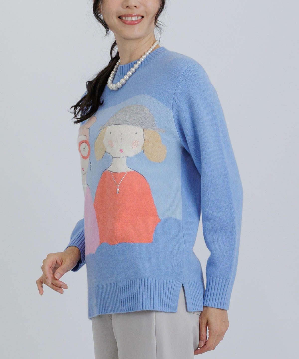 モデル着用画像（ブルー）