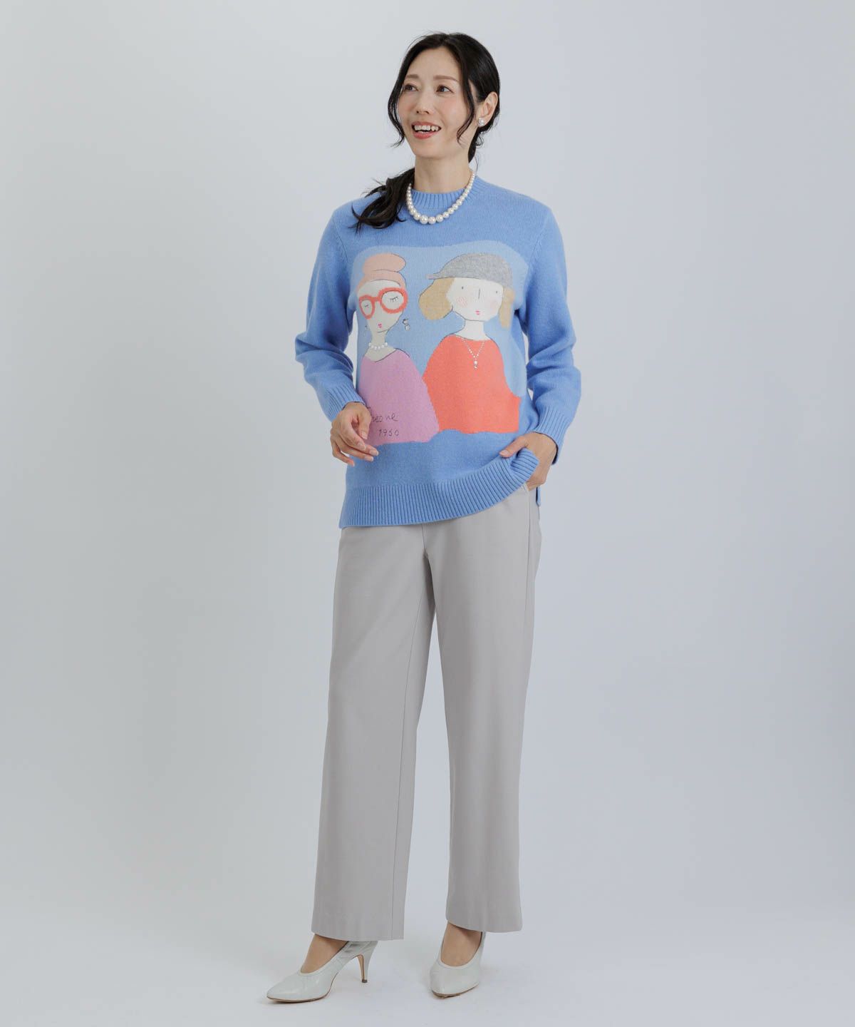 モデル着用画像（ブルー）