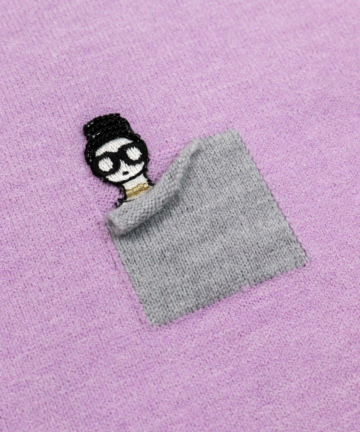 デザイン部分（ライトパープル）