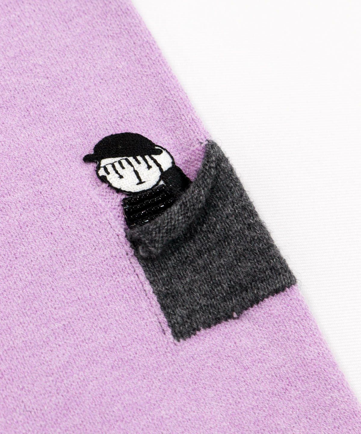 デザイン部分（ライトパープル）